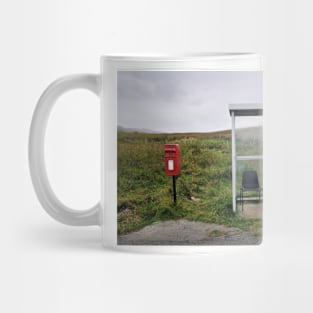 Postbox and bus stop near Kilmuir, Isle of Skye Mug